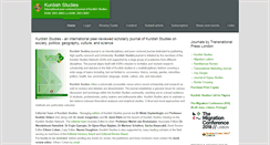 Desktop Screenshot of kurdishstudies.net